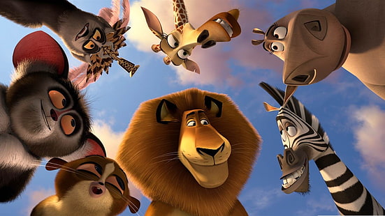 Madagascar 3-Cartoon HD Wallpaper, fondo de pantalla Madagascar, Fondo de pantalla HD HD wallpaper