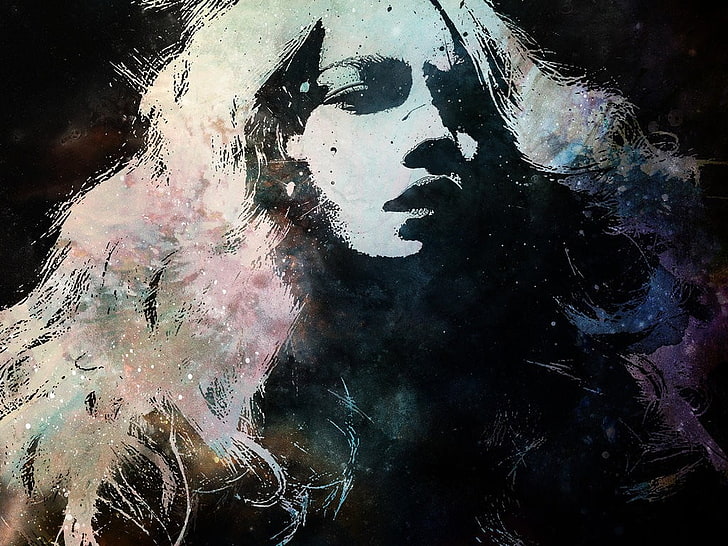 sketsa wanita, Alex Cherry, karya seni, seni digital, Wallpaper HD