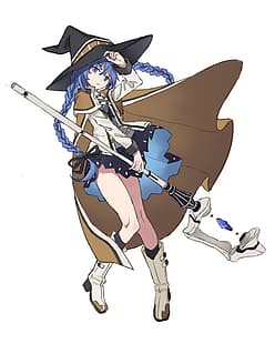Mushoku Tensei, Roxy Migurdia (Mushoku Tensei), stående display, blått hår, animeflickor, HD tapet HD wallpaper
