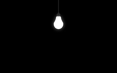 light bulb, minimalism, HD wallpaper HD wallpaper