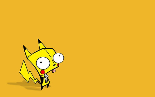 Захватчик Зим Гир Покемон Пикачу Желтый HD, мультфильм / комикс, желтый, покемон, Пикачу, захватчик, Зим, Гир, HD обои HD wallpaper
