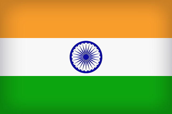 Indisk flagga, 4K, Tricolor-flagga, Nationell flagga, Indiens flagga, HD tapet