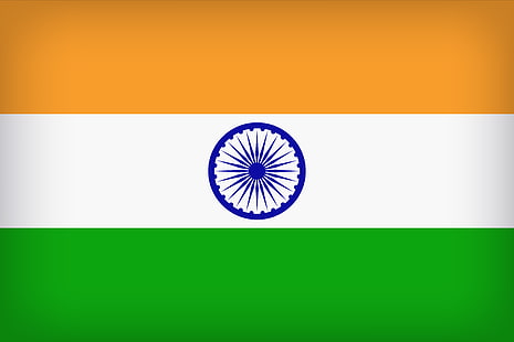 Indisk flagga, 4K, Tricolor-flagga, Nationell flagga, Indiens flagga, HD tapet HD wallpaper