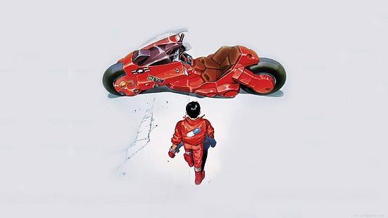 akira futuristiska animationspiller anime läderjacka motorcyklar kaneda 1920x1080 Anime Akira HD Art, Akira, Futuristic, HD tapet HD wallpaper