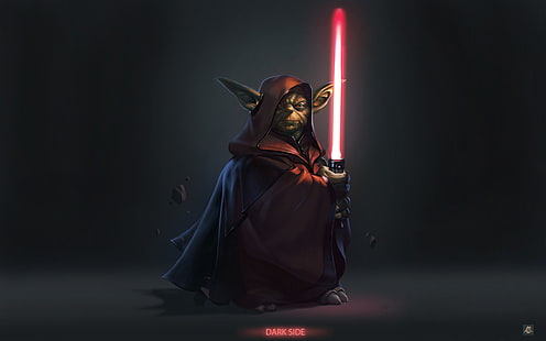 Gwiezdne wojny ilustracja Yoda, Gwiezdne wojny, Yoda, Sith, Tapety HD HD wallpaper