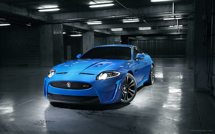2011 Jaguar XKR S 2、青いスポーツカー、2011、ジャガー、車、 HDデスクトップの壁紙