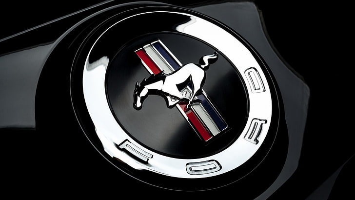 Emblemat Ford Mustang, Ford, Ford Mustang, Tapety HD