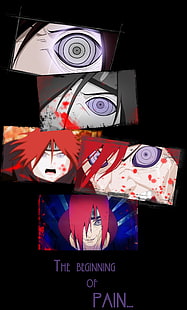 Naruto Pain carta da parati digitale, anime, Naruto Shippuuden, Pein, Rinnegan, Sfondo HD HD wallpaper