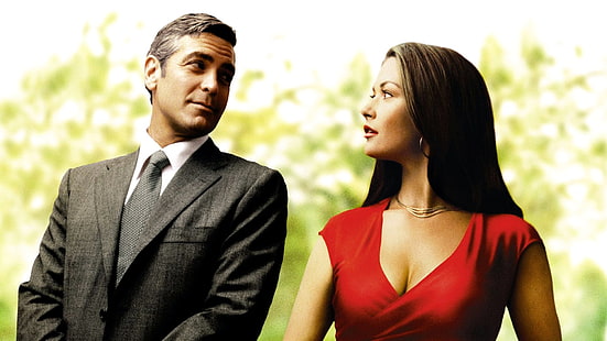 Film, Intollerabile crudeltà, Catherine Zeta-jones, George Clooney, Sfondo HD HD wallpaper