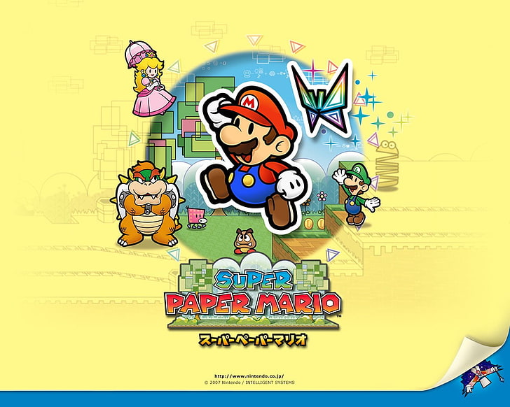 Mario, Super Paper Mario, Super Mario, HD wallpaper