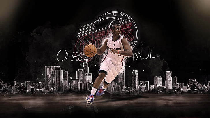 Chris Paul Los Angeles Clippers, Chris Paul, olahragawan, Wallpaper HD