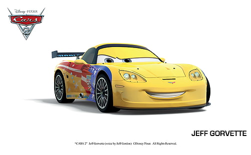 jeff gorvette - Bilar 2, bilar, filmer, bilar 2, tecknade serier, HD tapet HD wallpaper