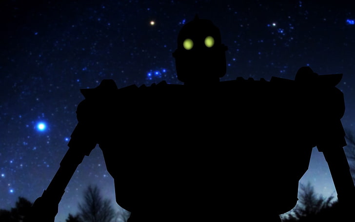 The Iron Giant, glowing eyes, HD wallpaper
