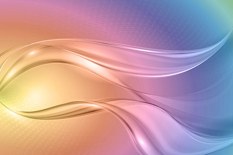 carta da parati digitale dell'onda astratta grigia, beige e blu, astrazione, fondo, arcobaleno, colori, estratto, onde, creativo, Sfondo HD HD wallpaper