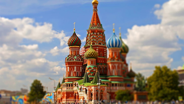 Katedral Saint Basil, Moskow, moskow, rusia, kremlin, Wallpaper HD
