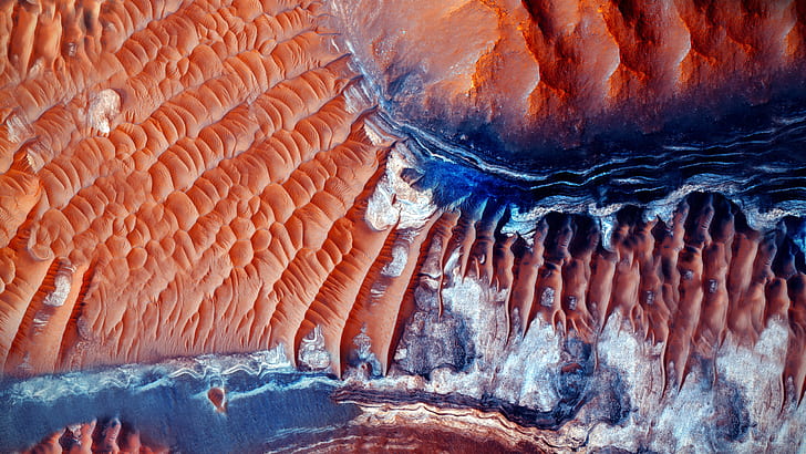 المريخ ، السطح ، الكوكب ، الصحراء ، تصوير الفضاء ، ناسا، خلفية HD