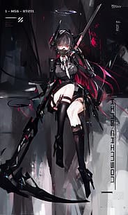 Zelle (Künstler), Anime Girls, Girl With Weapon, Science Fiction, HD-Hintergrundbild HD wallpaper