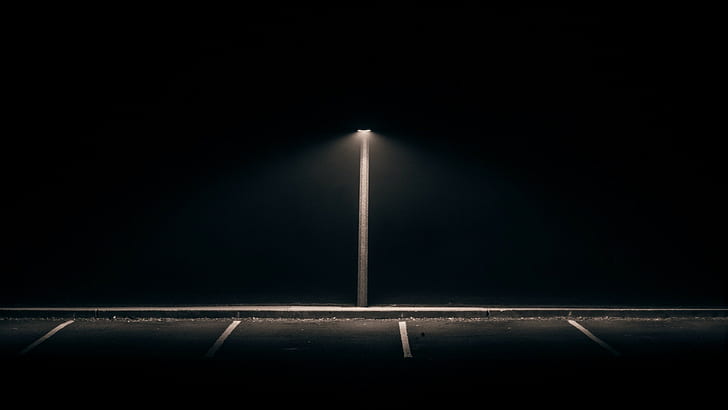 Abandoned, Alone, black background, Dark, empty, Isolation, Lamps, Lights,  HD wallpaper | Wallpaperbetter