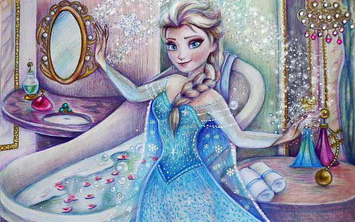 Cold, Frozen, Disney movie, Elsa, Cold, Frozen, Disney, Movie, Elsa, HD wallpaper