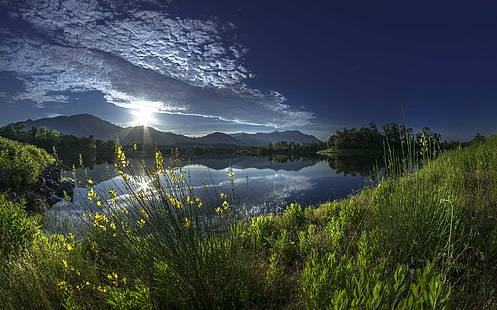 المناظر الطبيعية والطبيعة والجبال والتفكير والبحيرة، خلفية HD HD wallpaper