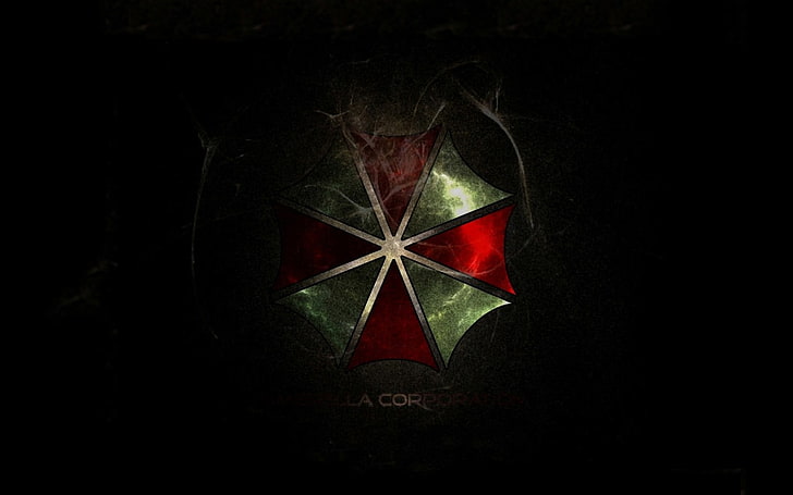 Grün und Rot Dekor, Umbrella Corporation, HD-Hintergrundbild