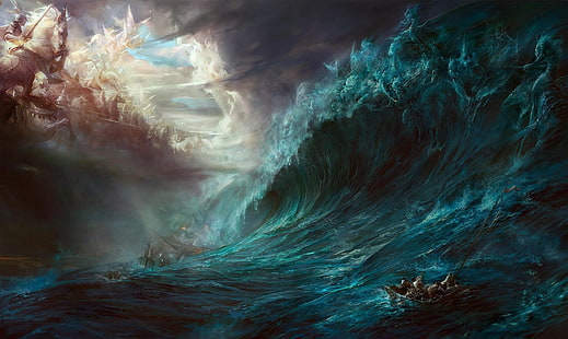 fantasy Art, Heaven And Hell, HD wallpaper HD wallpaper
