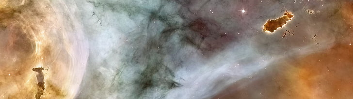 ภาพประกอบนามธรรมการแสดงผลหลายพื้นที่ดวงดาวสีสันจักรวาลกาแล็กซี่, วอลล์เปเปอร์ HD