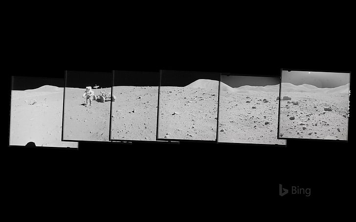 Apollo 15 미션의 사진 합성, HD 배경 화면