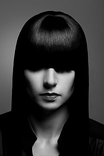 grayscale photo of a woman in zip-up coat, grayscale, photo, woman, zip, up, coat, art, mono, avantgarde, modern, beauty, fashion, female, women, one Person, portrait, human Face, females, people, black And White, adult, beautiful, young Adult, black Color, studio Shot, caucasian Ethnicity, close-up, HD wallpaper HD wallpaper