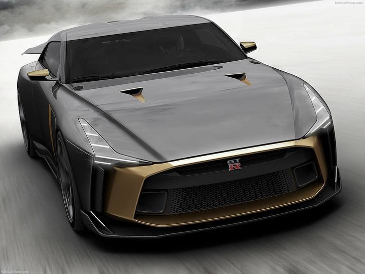 Nissan GT-R50 от Italdesign Concept, Nissan GTR, автомобил, HD тапет