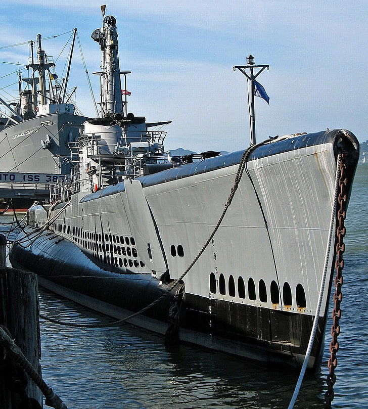 подводная лодка, транспортное средство, военные, HD обои, телефон обои