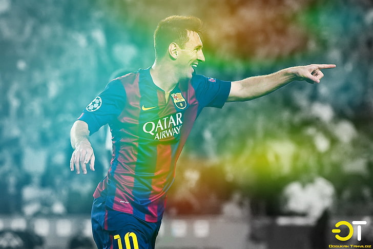 Lionel Messi, FC Barcelona, ​​Brasilien, herrar, HD tapet