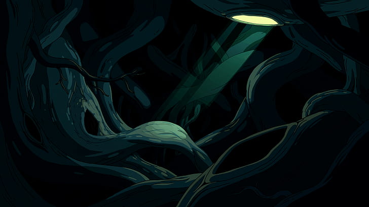 grüne Tapete, Abenteuerzeit, Cartoon, HD-Hintergrundbild