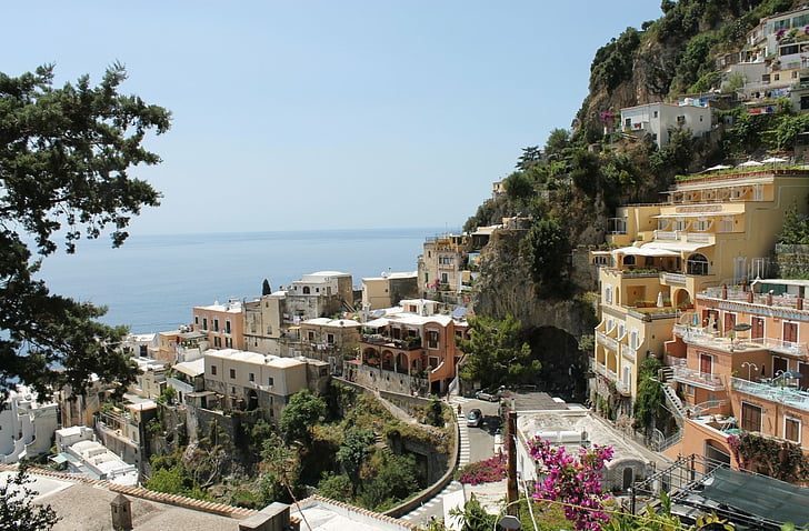 Miasta, Amalfi, Włochy, Salerno, Tapety HD