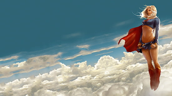 Supergirl fondo de pantalla, Supergirl, DC Comics, ilustración, Fondo de pantalla HD HD wallpaper