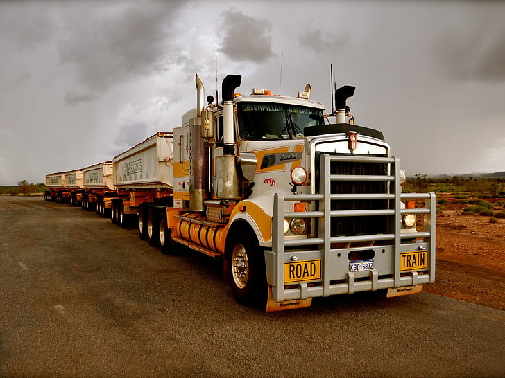 Trucks, Kenworth, Road Train, HD wallpaper
