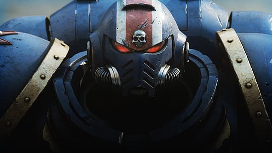 Space Marine, Warhammer, Warhammer 40.000, Videospielkunst, Ultramarines, HD-Hintergrundbild HD wallpaper