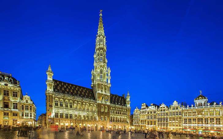 The Great Place Or Grote Markt Is The Central Square In Brussels   Ultra Hd Wallpaper For Desktop Mobile Phones And Laptops 3840×2400, HD wallpaper