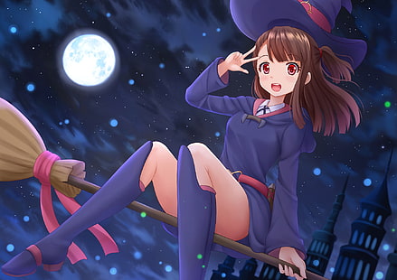 อะนิเมะ, Little Witch Academia, Atsuko Kagari, วอลล์เปเปอร์ HD HD wallpaper