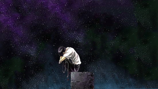 Икари Синдзи, Неоновый Бытие Евангелион, аниме, звезды, HD обои HD wallpaper