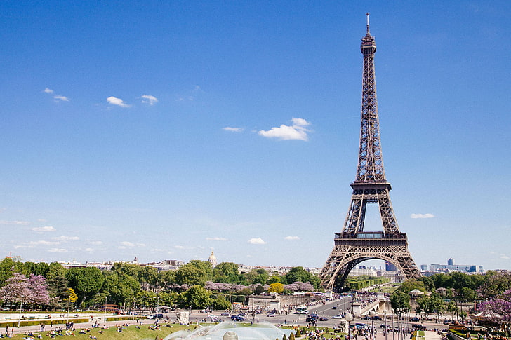 landmark, paris, france, historic, europe, eiffel, tower, HD wallpaper