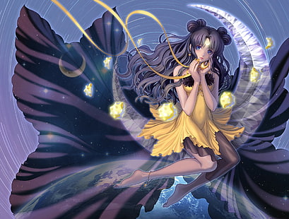 Sailor Moon, Luna, gadis anime, Wallpaper HD HD wallpaper