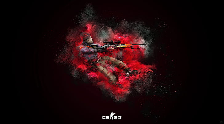 Imagine CSGO, Games, Other Games, Explosion, Smoke, Burst, Dust, Shooter, Weapon, videogame, counterstrike, globaloffensive, HD wallpaper