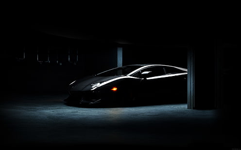 Lamborghini, Auto, dunkel, schwarz, genial, HD-Hintergrundbild HD wallpaper