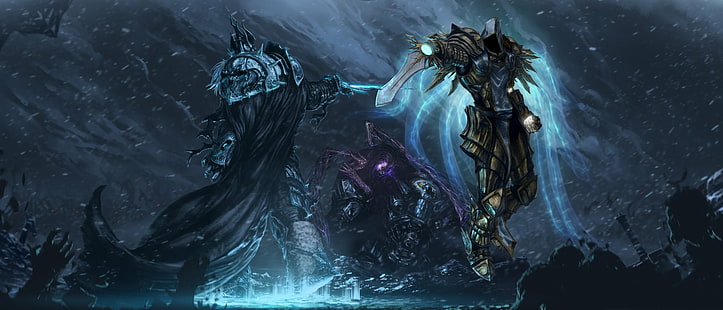 Videospiel, Helden des Sturms, Arthas Menethil, Sarah Kerrigan, Tyrael (Diablo III), HD-Hintergrundbild HD wallpaper
