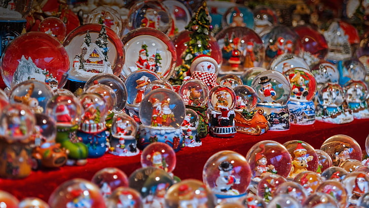 New Year, Christmas, Italy, market, Souvenirs, Trent, HD wallpaper
