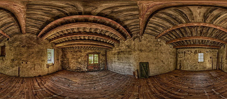 abandoned, ancient, arch, architecture, art, attic, building, castle, design, empty, interior, light, loft, monastery, old house, panorama, pattern, stonewalls, wood, HD wallpaper