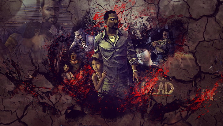 The Walking Dead Vektorgrafik, The Walking Dead, Walking Dead: Eine verräterische Spieleserie, Lee (Rolle), Clementine (Rolle), HD-Hintergrundbild