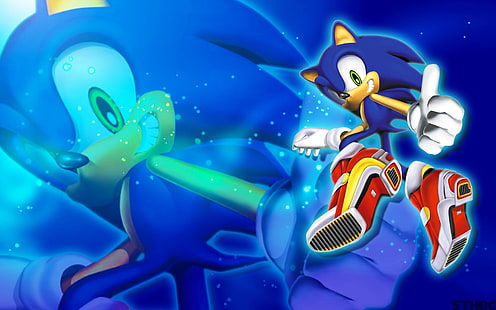 Ilustración de Sonic The Hedgehog, Sonic, Sonic the Hedgehog, Fondo de pantalla HD HD wallpaper
