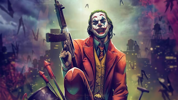 Joker, 4K, konstverk, HD tapet